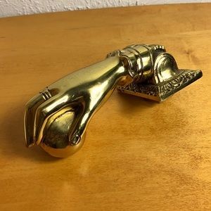 Door Knocker 💍 Brass Victorian Lady’s Hand